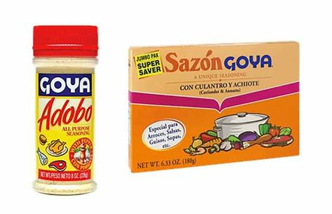 Achiote Oil Recipe, Sazon Goya, Goya Recipe, Adobo Recipe, Mexican Seasoning, Adobo Seasoning, All Purpose Seasoning, Fajita Seasoning, Rice Ingredients