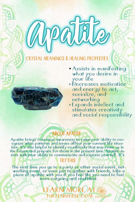 Yooperlite Meaning, Apatite Crystal Meaning, Crystal Doors, Crystal Benefits, About Crystals, Crystal Seashells, Healing Crystals For You, Apatite Crystal, Earth Gift