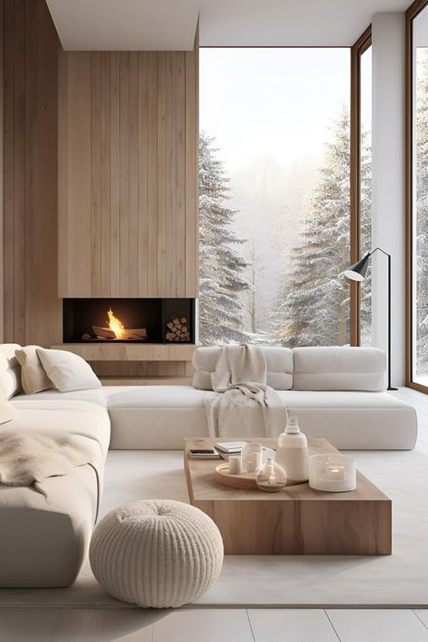 Contemporary Scandinavian Style Living Room Scandinavian Family Home, Scandinavian Living Room With Fireplace, Scandenevian Interior Design, Scandinavian Fireplace Nordic Design, Bo Concept Living Room, Cosy Scandi Living Room, Scandinavian Interior Decor, Scandinavian Living Room Inspiration, Modern Scandinavian Interior Living Rooms