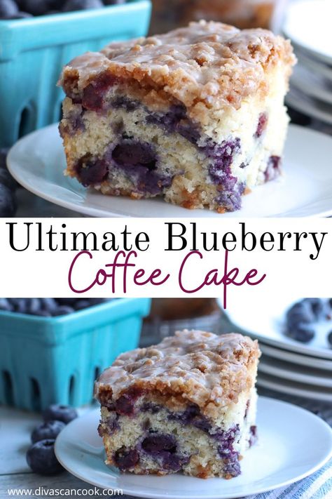 Blueberry Recipes Easy, Fresh Blueberry Recipes, Blueberry Coffee Cake Recipe, Blueberry Desserts Recipes, Breakfast Cake Recipes, Breakfast Coffee Cake, Coffee Cake Recipes Easy, Blueberry Breakfast Cake, Streusel Coffee Cake