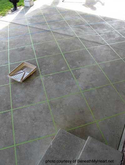 stained concrete patio floor to look like tile @Brenda Myers Deaton  We should do this one on all your concrete! Tile Patio Floor, Patio Transformation, Concrete Stain Patio, Concrete Patio Makeover, Concrete Stain, Concrete Stained Floors, Porch Makeover, Patio Tiles, Patio Flooring