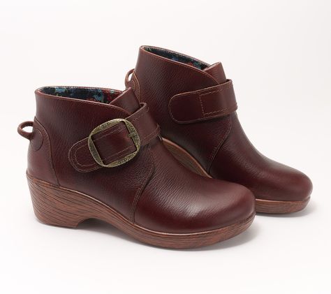 Gain personality points every time you slip into these fabulous leather ankle boots. The ornamental buckle is a distinctive touch. From Alegria. Buckle Ankle Boots, Leather Buckle, Leather Ankle Boots, Chestnut, Fashion Shoes, Leather Upper, Shoe Boots, Ankle Boots, Buckle