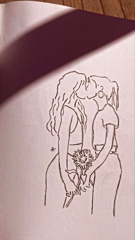 Couple Sketch Drawing, Couple Drawing Ideas, Drawing Ideas Sketch, Kissing Drawing, Ideas Sketch, Romantic Drawing, Sketches Of Love, Tender Moments, Drawing Ideas List