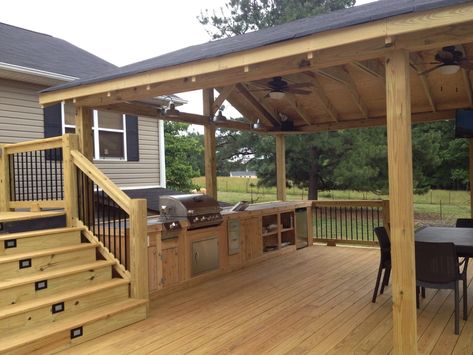 Gazebo Pictures, Manufactured Home Porch, Living Pool, Patio Deck Designs, Grill Area, Mobile Home Porch, Deck Designs Backyard, Backyard Pavilion, Farm Fence