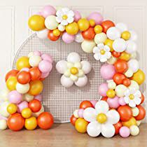 Check this out on Amazon Daisy Balloon Garland, Flower Balloons Diy, 2 Groovy, Flower Balloons, Groovy Party, Balloons For Birthday, Groovy Birthday, Daisy Party, Orange Balloons