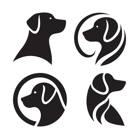 Dog logo vector set illustration | Premium Vector #Freepik #vector #dog #graphics #pet #logo Logos, Logo Dog Design, Dog Logo Design Ideas Creative, Pet Branding Design, Dog Vector Illustration, Pet Branding, Marketing Project, Dog Logo Design, Logo Dog