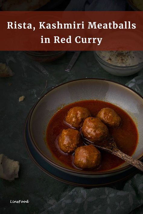 Kashmiri Culture, Kashmiri Food, Kashmiri Recipes, Red Gravy, Lamb Meatballs, Mutton Recipes, Natural Food Coloring, Course Meal, Lamb Recipes