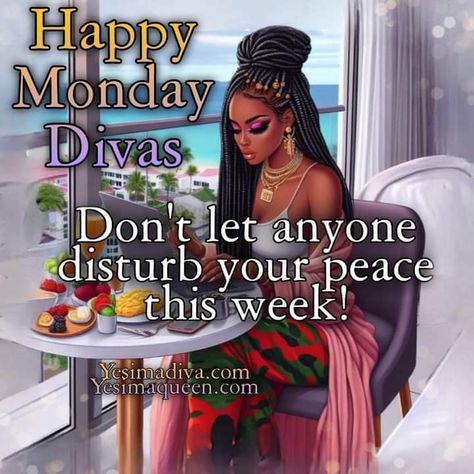 Happy Monday Black Women, Beautiful Monday Quotes, Good Morning Black Woman, African American Inspiration, Hello Quotes, Black Queen Quotes, Sunday To Saturday, Blessing Message, Beautiful Monday