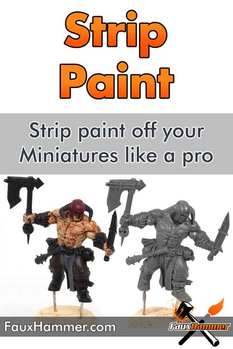 There is one product you should be using and it may have several names. How To Strip Paint, Warmachine Miniatures, Strip Paint, Paint Stripping, 40k Painting, Paint Miniatures, Miniatures Painting, D&d Minis, Stripping Paint