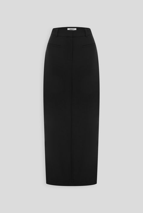 Venroy - Womens Tailored Wool Maxi Skirt | Venroy | Premium Leisurewear designed in Australia Condo Closet, Span Skirt, Wool Maxi Skirt, Girl Workout Routine, Cute College Outfits, Capsule Wardrobe Pieces, Tailored Skirt, Pencil Skirt Outfits, Artist Branding