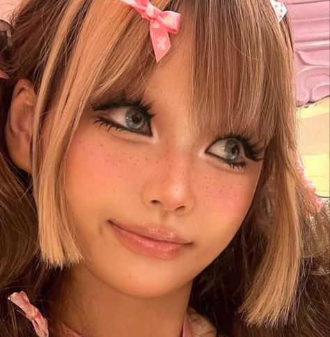 Icespice Makeup, Modern Gyaru Makeup, Shiro Gyaru Makeup, Japanese Idol Makeup, Dolly Gyaru Makeup, Amekaji Gyaru Makeup, Himekaji Gyaru Makeup, Himegyaru Makeup, Kogyaru Makeup