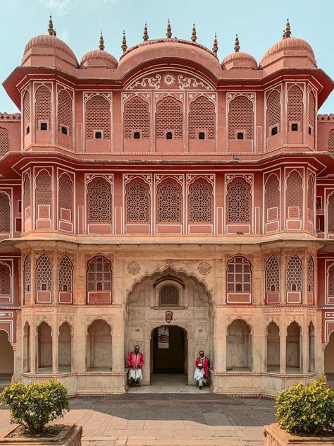 What to See in Jaipur | Anika Pannu | 2020 The City Palace Jaipur, City Place Jaipur, Indian Palace Illustration, City Palace Jaipur Photography, Indian Palace Aesthetic, Palace Outside, Jaipur Architecture, Rajasthan Architecture, Jaipur Aesthetic