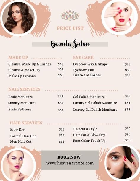 Price list template