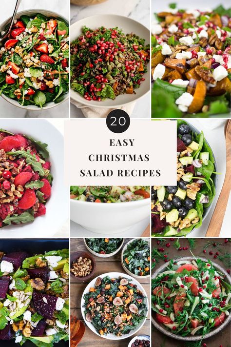 Christmas Southern Hemisphere, Essen, Christmas Salad Ideas Simple, Festive Christmas Salad, Cold Christmas Lunch Ideas, Salad Christmas Recipes, Salad Ideas For Christmas Dinner, Best Salad For Christmas Dinner, Festive Salad Recipes