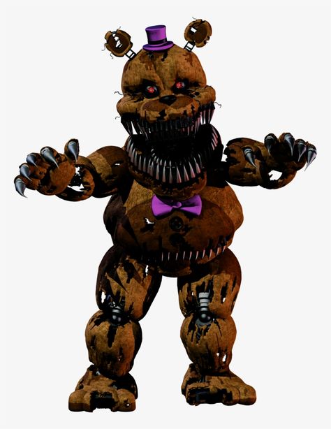 Nightmare Fredbear, Nightmare Foxy, Freddy's Nightmares, Fnaf Freddy, Fnaf Sl, Scott Cawthon, Png Free Download, Slender Man, Funtime Foxy