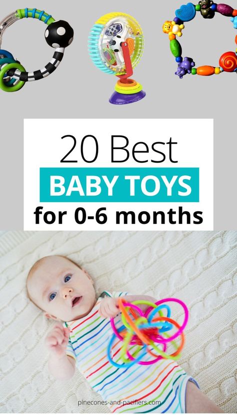 I'm a mom of two and have spent many months researching the best baby toys for young infants. I'm sharing the best baby toys for 0-6 months based on the toys that my boys have tried and loved! #baby #babytoys #babytips #toysforbabies Best Baby Bouncer, Six Month Baby, Coming Soon Landing Page, Age Appropriate Toys, Best Baby Toys, Mom Needs, Traditional Colonial, Colonial Christmas, Baby Einstein