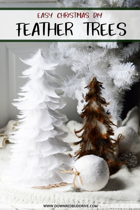 Feather Trees Feather Tree Diy, Feather Trees Diy How To Make, Chicken Feather Crafts Ideas, Diy Feather Tree, Chicken Feather Crafts, Christmas Tree Feathers, Feather Ideas, Feather Crafts Diy, Trees Diy