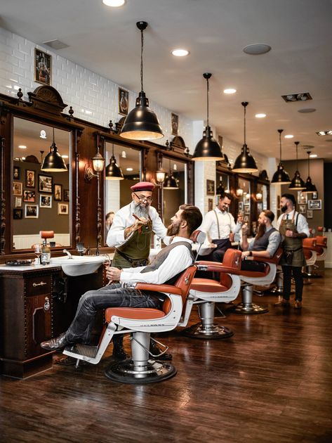 Haircut Trim, Old School Barber, Old School Barber Shop, Royal Oak Michigan, Barber Shop Interior, Timeless Interior Design, Barbershop Design, Barber Shop Decor, Barber Haircut