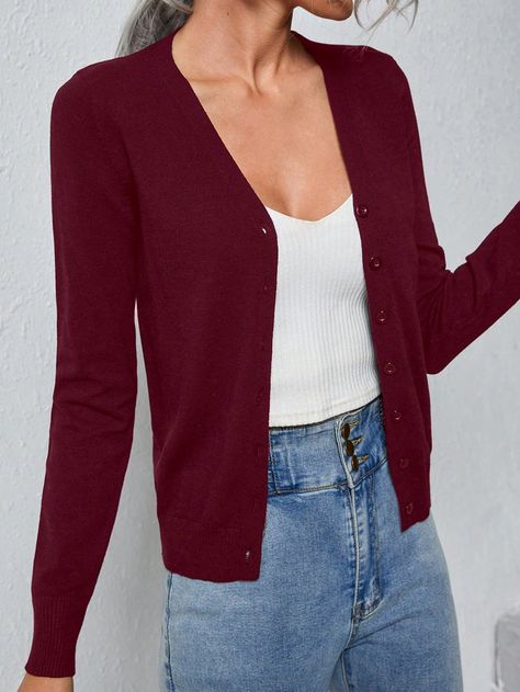 Maroon Cardigan, Pullover Outfit, Velvet Leggings, Lightweight Cardigan, Sleeve Cardigan, Kids Sleepwear, Long Sleeve Cardigan, Knitwear Women, Cardigans For Women