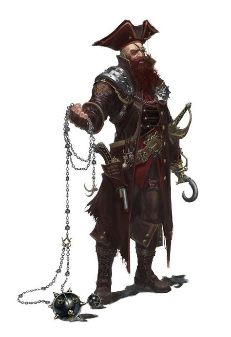 Pirate Rogue - Pathfinder PFRPG DND D&D d20 fantasy Dnd Sailor, Pirate Captain, Dnd Pirate, Steampunk Pirate, Pirate Art, Heroic Fantasy, Fantasy Portraits, Dnd Art, Warhammer Fantasy