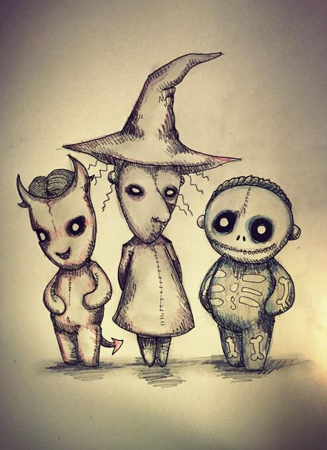 Dibujos Fantasiosos Halloween Nightmare Before Christmas, Tim Burton Tattoo, Drawing Halloween, Nightmare Before Christmas Drawings, Nightmare Before Christmas Tattoo, Tim Burton Style, Christmas Tattoo, Creepy Drawings, Tim Burton Art