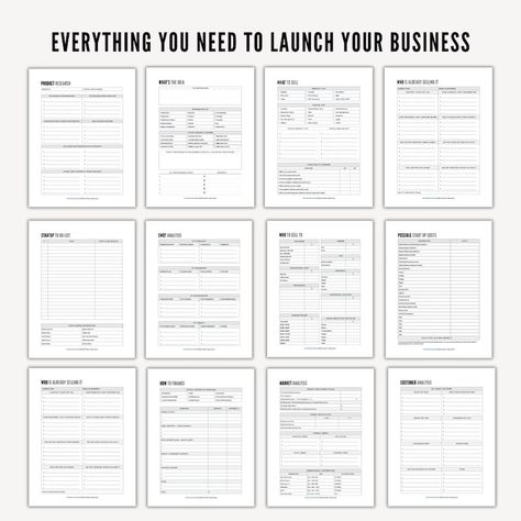 Business Planner How to Start a Business Plan Startup Small Business Planner Printable Business Workbook PDF Digital Planner Business Plan - Etsy Starting A Business Plan, Business Planners, Checklist For New Business, Small Business Organization Storage, Boutique Business Plan Example, Business Plan Template Start Up, Small Business Set Up, Business Packing List, Business Plan Workbook