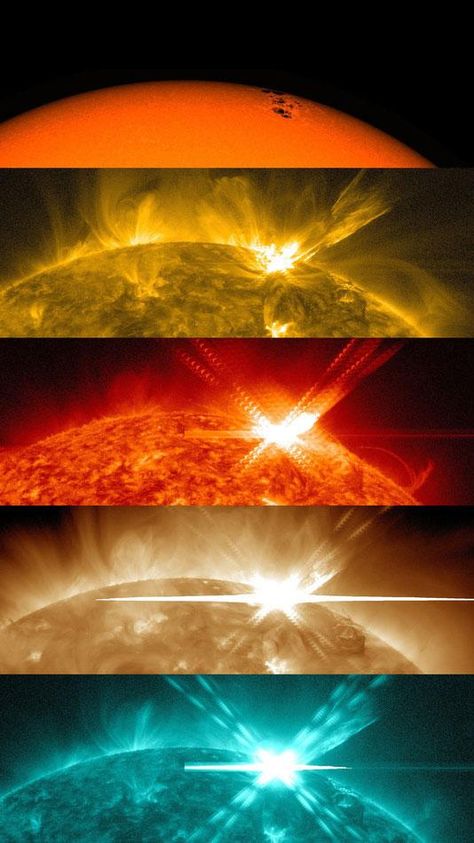 NASA's Solar Dynamics Observatory caught sight of a solar flare. Astronomy Nebula, Piercings Ideas, Hubble Images, Whirlpool Galaxy, Star Formation, Orion Nebula, Andromeda Galaxy, Ultraviolet Light, Solar Flare