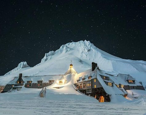 Mt. Hood's Timberline lodge after one big snow on November 14, 2016. Timberline Lodge, Hiking Photography, Mount Hood, Sea To Shining Sea, Mt Hood, Ski Lodge, Oregon Travel, Foto Art, The Shining