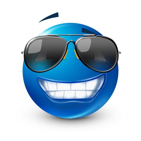 Sunglasses Smiley Emoji Feliz, Blue Smiley Face, Emoji Man, Insta Memes, Emoticon Faces, Blue Emoji, Emoticons Emojis, Funny Emoji Faces, Animated Emoticons