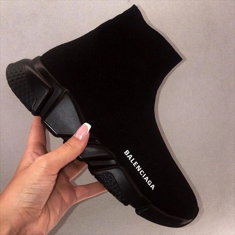 Balenciaga Sock Trainers, Balenciaga Socks, Balenciaga Speed Trainer, Black Balenciaga, Balenciaga Speed, Simple Fits, Shoe Tags, Women Trends, Outfits For Teens