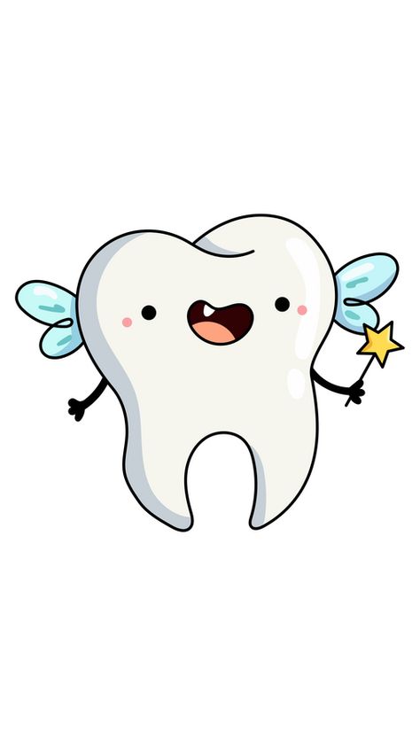 As you already know, the Tooth Fairy is a fantasy figure of early childhood. The legend says that when children lose one of their baby teeth, they should place it underneath their pillow or on their... Cartoon Teeth Drawing, Cute Tooth Drawing, Drawing Of Teeth, Tooth Fairy Stickers, Teeth Design Ideas, Tooth Design Art, Tooth Drawing Sketches, Tooth Animation, Tooth Drawing Cute