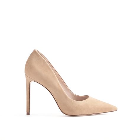 A classic pump designed in suede with a pointed toe and soaring stiletto heel. An elegant statement from day to night, season after season. Material: Suede Rubber heel patch at leather sole Heel Height: 4 in | 100 mm Fit: This style runs true to size Pointed toe Stiletto heel SKU: S2080300010003 (Club Red), S2080300010010 (Black), S2080300010017 (Honey Beige). Nude Stiletto Heels, Rubber Patch, Designer Pumps, Pumps Heels Stilettos, Classic Pumps, Classic Shoes, Suede Pumps, Rubber Heels, Suede Heels