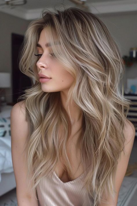 42 Fall Blonde Hair Color Ideas That Are Cozy, Warm, and Oh-So-Chic 26 Fall Cool Blonde Hair, Blond Highlights In Light Brown Hair, Lived In Blonde Cool Tone, Cozy Blonde Hair, Blonde To Bronde Before And After, Caramel Lowlights On Blonde Hair, Blonde Hair With Brown Highlights And Lowlights, Champagne Blonde Hair Balayage, Cool Toned Blonde Hair Balayage