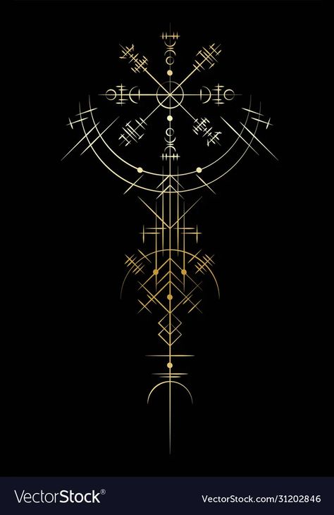 Ancient Viking Art, Viking Magic, Viking Tattoos For Men, Art Deco Vector, Vikings Valhalla, Viking Tattoo Symbol, Viking Tattoo Sleeve, Vikings Tattoo, Grunge Tattoo