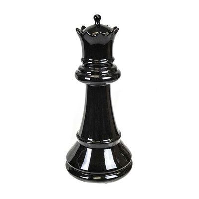 Fantasy Football Gifts, Queen Chess Piece, 심플한 그림, Chess King, Chess Queen, Decor Black, Modern Ceramics, Chess Pieces, Black Ceramic