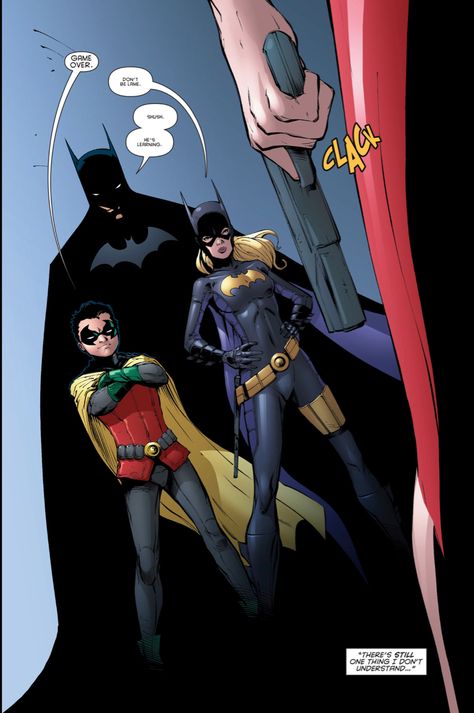 Stephanie is training to be Batgirl and Damian is training to be Robin and it’s absolutely adorable Stephanie Brown Spoiler, Urban Camouflage, Batgirl And Robin, Stephanie Brown, Out Of Context, Damian Wayne, Dc Comic, 31 Days, Bat Family