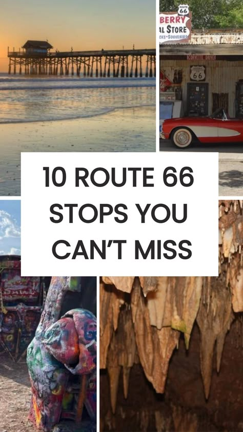 10 Route 66 Stops You Can’t Miss. Road tripping down Route 66 was so iconic, we absolutely loved it! This highway stretches from Chicago to Santa Monica, offering travelers a unique glimpse Rt 66 Road Trip, Traveling America, Route 66 Attractions, Route 66 Trip, South Dakota Road Trip, Route 66 Road Trip, Road Trip Map, Retirement Travel, Road Trip Places