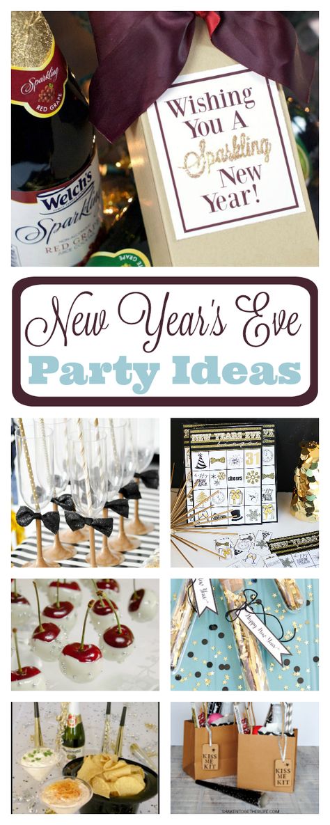 new-years-eve-party-ideas-pinterest New Years Eve Party Ideas, Food Favors, New Years Eve Party Ideas Food, New Year's Eve Crafts, New Year's Eve Activities, New Years Eve Games, New Years Eve Food, Funny New Year, New Year's Eve Celebrations