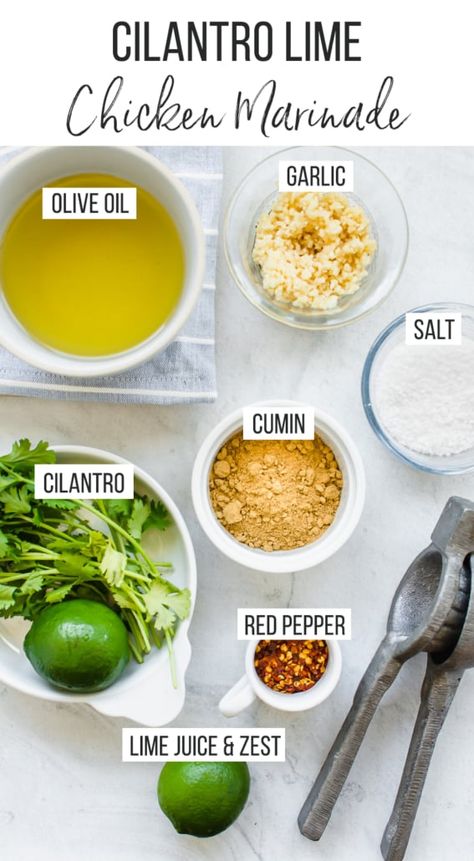 Lime Chicken Marinade For The Grill, Lime And Cilantro Chicken, Lemon Cilantro Chicken Marinade, Lemon Garlic Cilantro Chicken, Chicken And Cilantro Recipes, Cilantro Lime Seasoning Recipe, Garlic Lime Chicken Marinade, Cilantro Lime Sauce For Chicken, Chicken Lime Marinade