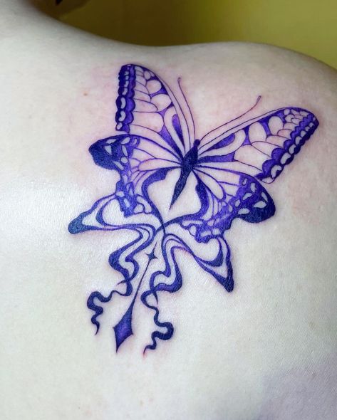 Purple fade butterfly for Liz! thanks so much dude, glad you got some rest during the tattoo 😴😂💜💜💜 #purpletattoo #lilactattoo… | Instagram Light Purple Tattoo, Sadie Tattoo, Magenta Tattoo, Purple Tattoo Ink, Purple Tattoo, Purple Butterfly Tattoo, Lilac Tattoo, Purple Tattoos, Character Vibes