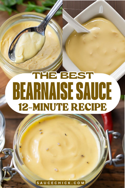 Bearnaise Sauce Recipe Steak With Bearnaise Sauce, Steak And Bernaise Sauce, Bernice Sauce, Easy Bearnaise Sauce, Roast Beef Sauce Recipe, Bernaise Sauce Easy Blender, Madeira Sauce Recipe, A-1 Sauce Recipes, Beschmell Sauce