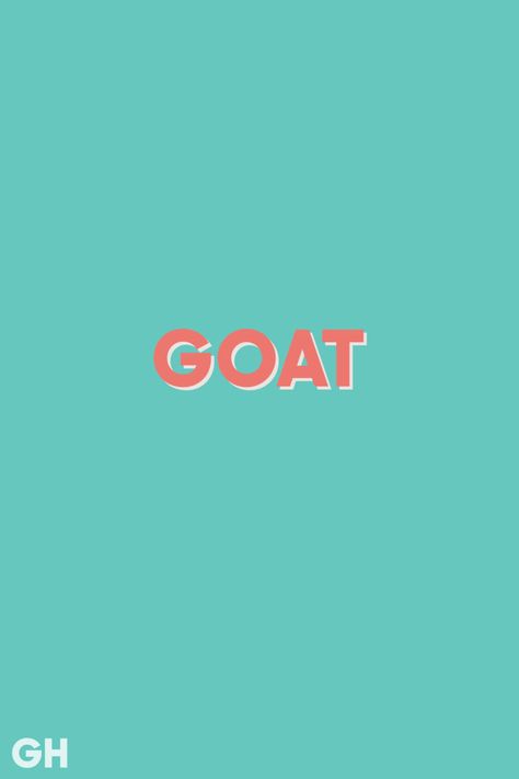 Goat Emoji, Slang Quotes, Cool Logo Design, G.o.a.t Wallpaper, Trendy Words, American Slang, Goat Logo, Circle Quotes, Brand Symbols