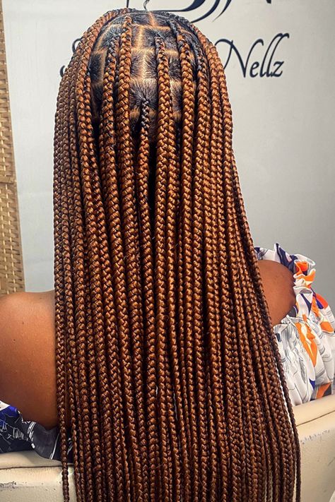 Knotless Braids Golden Brown Knotless Braids, Colour 30 And 33 Knotless Braids, 30 And 350 Knotless Braids, Colour 340 Knotless Braids, Notlessbox Braids Styles Long Colours, Knotless Box Braids Medium Color 30, Knotless Box Braid Color Ideas, Number 30 Knotless Braids, Color Combinations Braids