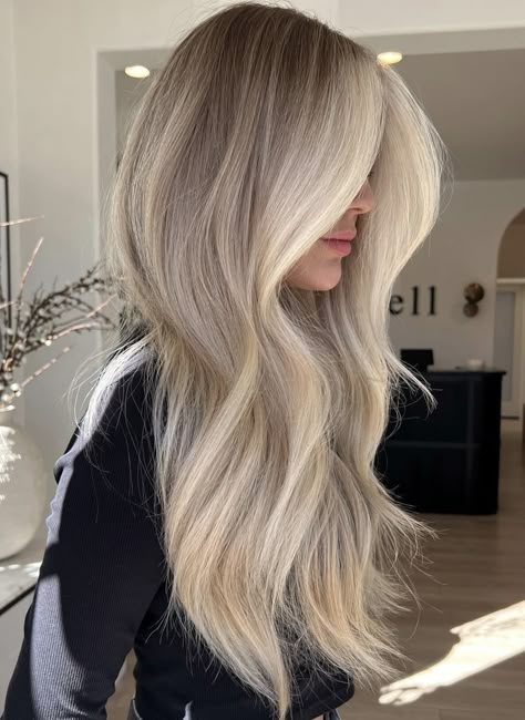 Butter Blonde Highlights, Shades Of Blonde Hair Color, Shades Of Blonde Hair, Ashy Blonde Hair, Blond Beige, Butter Blonde, Shade Of Blonde, Fall Blonde Hair Color, Warm Blonde Hair