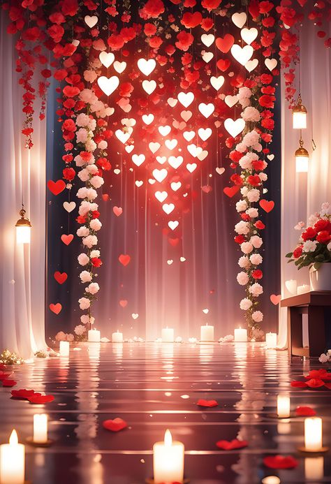 Valentines Day Background With Red Hearts And Candles In The Room#pikbest##Backgrounds Valentine Day Frame, Zepeto Valentines Background, Love Backgrounds For Editing, Valentines Day Background Photography, Valentine Pictures Background, Valentine Frame Backgrounds, Romantic Background Wallpapers, Romantic Background For Editing, Background Images Room