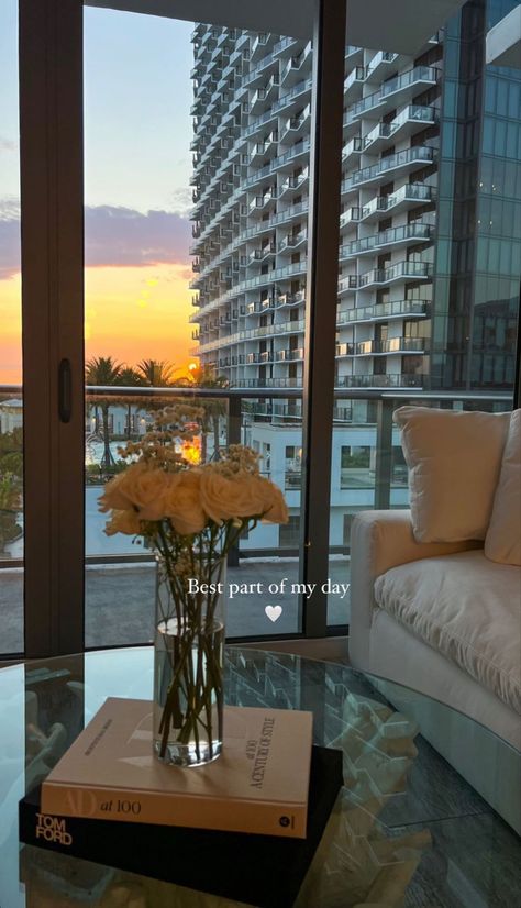 Miami City View Apartment, City Living Room Aesthetic, Thailand Apartment Aesthetic, Miami Balcony View, Miami Studio Apartment, Melbourne Apartment View, Highrise Apartment Living Room, Apartment In Florida, Fernanda Ramirez Apartment