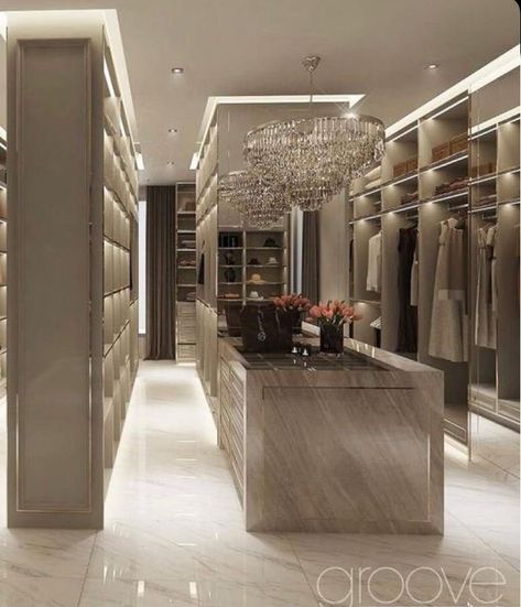 Closet Lighting Ideas, Walk In Closet Luxury, Design Closet, Luxury Closets, Closet Luxury, Luxxu Modern Design Living, Dream Closet Design, Walk In Closet Design, Luxury Closets Design