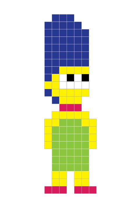 Pixel Cartoon Characters, What To Craft, Pixel Paper Art, Cute Pixel Art Ideas, Pixel Cartoon, Pixel Art Cartoon Characters, Pixel Art Cartoon, Pixel Art Ideas Cute, Pixels Art