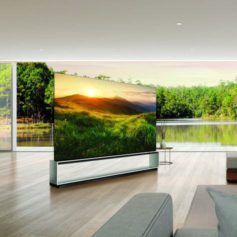 8k Tv, Living Room Home Theater, Larger Than Life, Looking Out The Window, Destination Voyage, Home Technology, Dark Room, Shop Interior Design, Stylish Home Decor