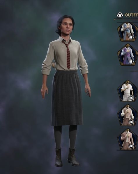 1940s Hogwarts Uniform, Hogwarts Legacy Uniform, Hogwarts Legacy Gryffindor, Hogwarts Legacy Fanart, Gryffindor Uniform, Harry Potter Outfit, Fantastic Beasts Harry Potter, Hogwarts Uniform, Hp Oc